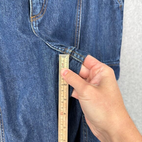 Rag Bone Cailyn Cargo Mid Rise Wide Leg Jeans Size 29 Ari Indigo Rigid Denim - Picture 15 of 16